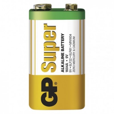 Alkalická baterie GP Super 9V (6LR61) (1 ks) - foto č. 4