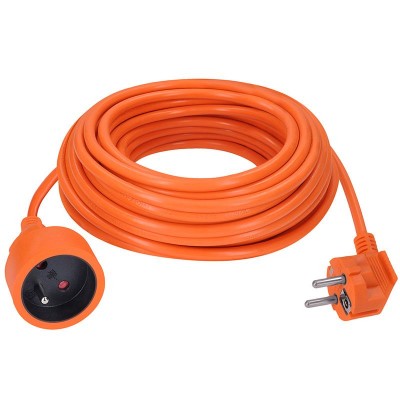 Solight prodlužovací přívod - spojka, 1 zásuvka, 10m, 3 x 1mm2, oranžová - foto č. 3