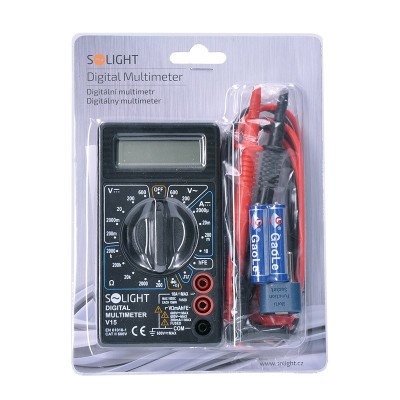 Solight multimetr, max. AC 500V, max. DC 500V / 10A, test diody, bzučák - foto č. 4