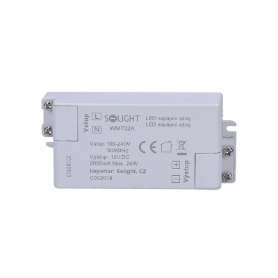 Solight LED napájecí zdroj, 230V - 12V, 2A, 24W, IP20 - foto č. 2
