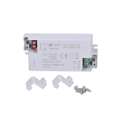 Solight LED napájecí zdroj, 230V - 12V, 2A, 24W, IP20 - foto č. 3