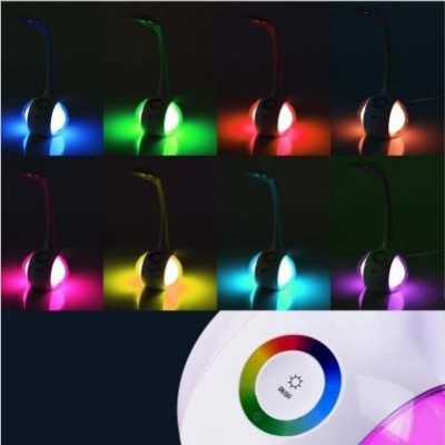 Solight LED stolní lampička stmívatelná, 6W, 256 barev, atmosférické podsvícení - foto č. 5