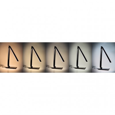 Solight LED stolní lampička stmívatelná, 12W, volba teploty světla, USB, černý lesk - foto č. 7
