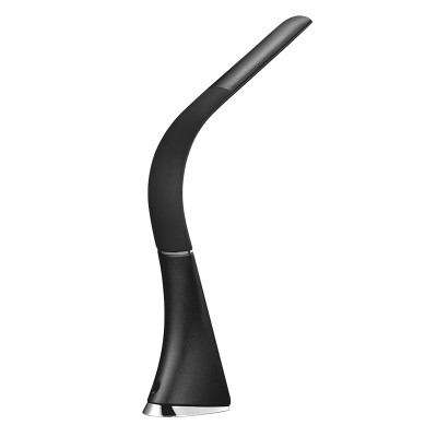 Solight LED stolní lampička s displayem, 6W, 4100K, kůže, černá - foto č. 5