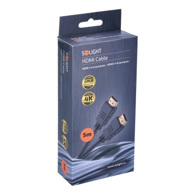 Solight HDMI kabel s Ethernetem, HDMI 1.4 A konektor - HDMI 1.4 A konektor, blistr, 5m - foto č. 2