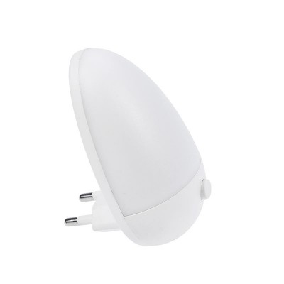 Solight noční LED světélko oblé, 0,5W, bílé, 230V, vypínač - foto č. 2