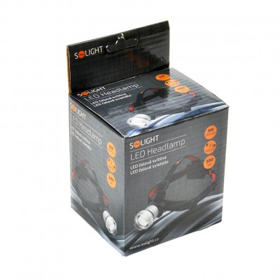 Solight LED čelová svítilna, 300lm, Cree XPG R5, fokus, 3 x AA - foto č. 3