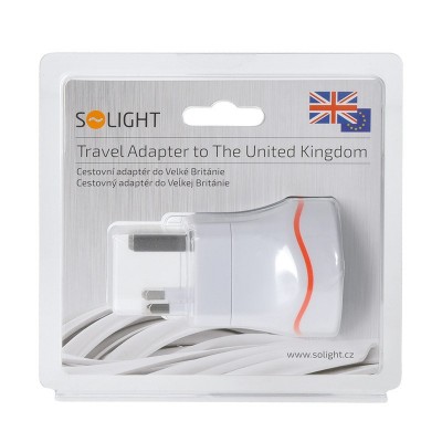 Solight cestovní adaptér do Velké Británie, typ G - foto č. 5