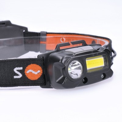 Solight LED čelová nabíjecí svítilna, 3W + COB,150 + 60lm, Li-Ion - foto č. 4