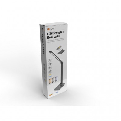 Solight LED stmívatelná lampička s bezdrátovým nabíjením, 10W, změna chromatičnosti, šedá - foto č. 9