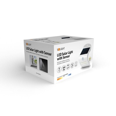 Solight LED solární světélko se senzorem, 3W, 350lm, Li-on - foto č. 6