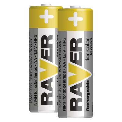 Nabíjecí baterie do solárních lamp RAVER SOLAR AA (HR6) 600 mAh (2 ks) - foto č. 4