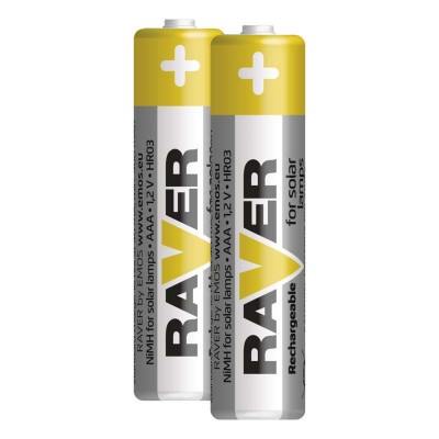 Nabíjecí baterie do solárních lamp RAVER SOLAR AAA (HR03) 400 mAh (2 ks) - foto č. 4