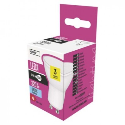 LED žárovka Classic MR16 / GU10 / 3,8 W (30 W) / 320 lm / studená bílá (1 ks) - foto č. 14