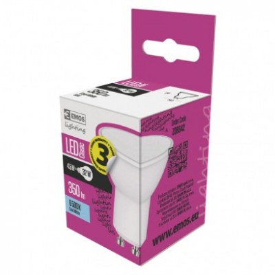 LED žárovka Classic MR16 / GU10 / 3,8 W (30 W) / 320 lm / studená bílá (1 ks) - foto č. 13