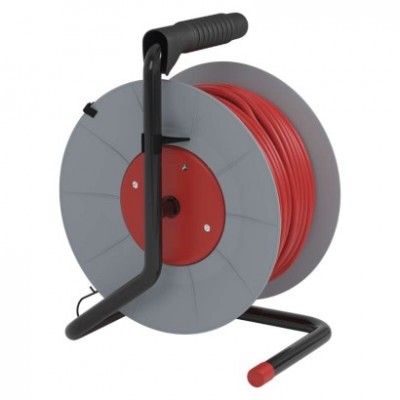 Prodlužovací kabel na bubnu 30 m / 4 zásuvky / červený / PVC / 230 V / 1 mm2 (1 ks) - foto č. 16