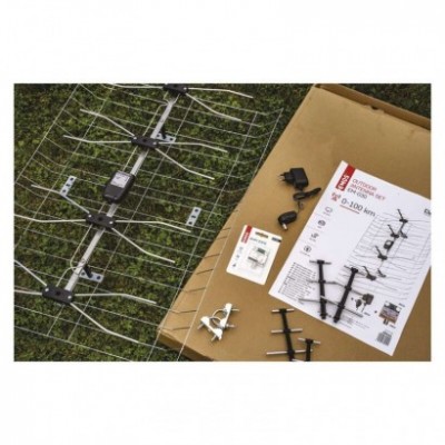 Anténa venkovní EM-030, 0–100 km, DVB-T2, DAB, filtr LTE/4G (1 ks) - foto č. 9