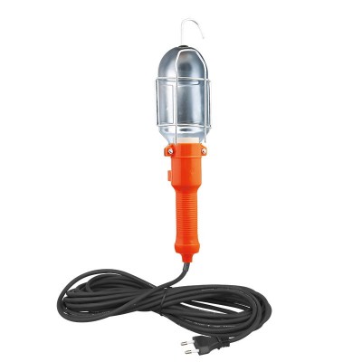 Solight montážní lampa, E27, AC 230V, 5m, oranžová s kovovou mřížkou - foto č. 2