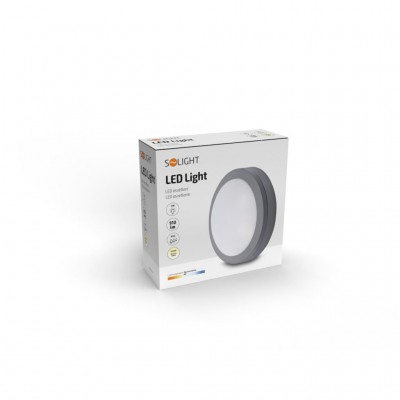 Solight LED venkovní osvětlení Siena, šedé, 13W, 910lm, 4000K, IP54, 17cm - foto č. 9