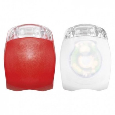 LED přední + zadní svítilna na kolo P3921 na 2× CR2032, 10 lm (1 ks) - foto č. 3