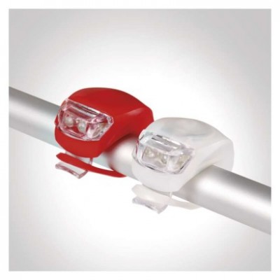 LED přední + zadní svítilna na kolo P3921 na 2× CR2032, 10 lm (1 ks) - foto č. 10