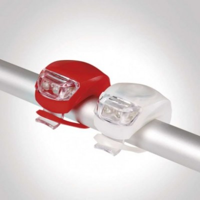 LED přední + zadní svítilna na kolo P3921 na 2× CR2032, 10 lm (1 ks) - foto č. 12