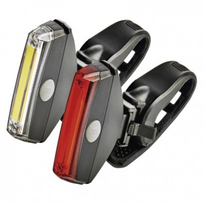 LED přední + zadní svítilna na kolo P3922 na 2× CR2032, 22 lm (1 ks) - foto č. 2