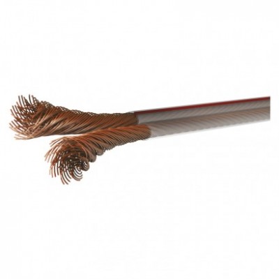 Dvojlinka nestíněná 2x1,0mm průhledná, 100m (100 m) - foto č. 2