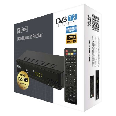 Set-top box EMOS EM170 HD HEVC H265 (DVB-T2) (1 ks) - foto č. 5