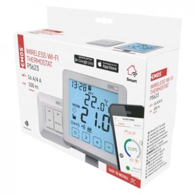 Pokojový programovatelný bezdrátový WiFi termostat P5623 (1 ks) - foto č. 12