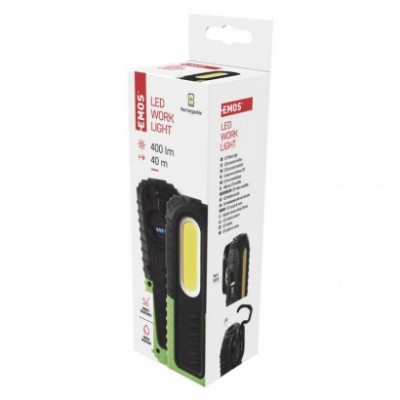 COB LED + LED nabíjecí prac. svítilna P4531, 400 lm, 2000 mAh (1 ks) - foto č. 10
