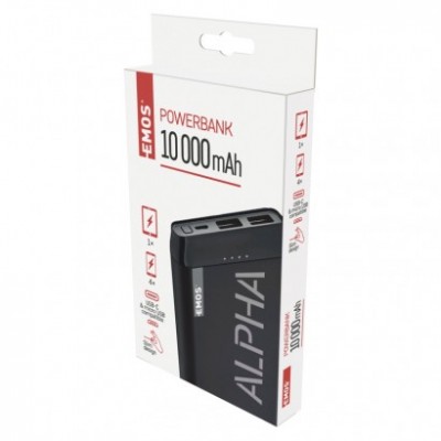 Powerbanka EMOS Alpha 10S, 10 000 mAh, 10 W, černá (1 ks) - foto č. 16