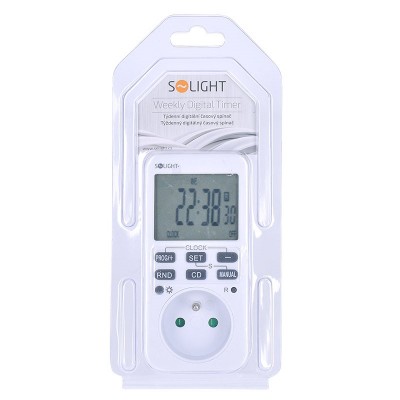 Solight digitální týdenní časový spínač, 16 režimů, podsvícený velký LCD - foto č. 5