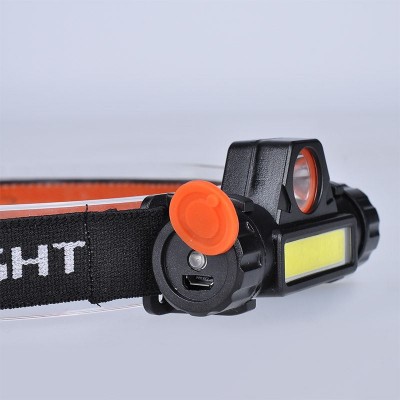 Solight LED čelová nabíjecí svítilna, 3W + COB,150 + 60lm, Li-Ion - foto č. 4