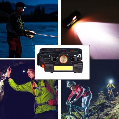Solight LED čelová nabíjecí svítilna, 3W + COB,150 + 60lm, Li-Ion - foto č. 5