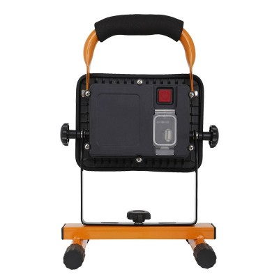 Solight LED reflektor 20W, přenosný, nabíjecí, 1600lm, oranžovo-černý - foto č. 2