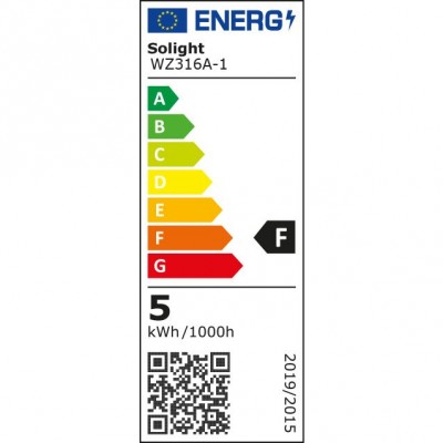 Solight LED žárovka, bodová , 5W, GU10, 3000K, 425lm, bílá - foto č. 3