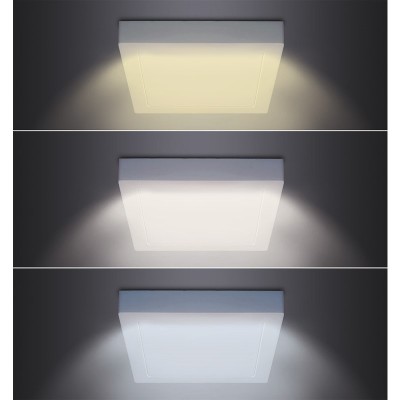 Solight LED mini panel CCT, přisazený, 12W, 900lm, 3000K, 4000K, 6000K, čtvercový - foto č. 3