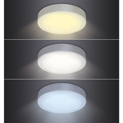 Solight LED mini panel CCT, přisazený, 18W, 1530lm, 3000K, 4000K, 6000K, kulatý - foto č. 3