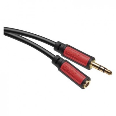 JACK kabel 3,5mm stereo, vidlice - 3,5mm zásuvka 2,5m (1 ks) - foto č. 2