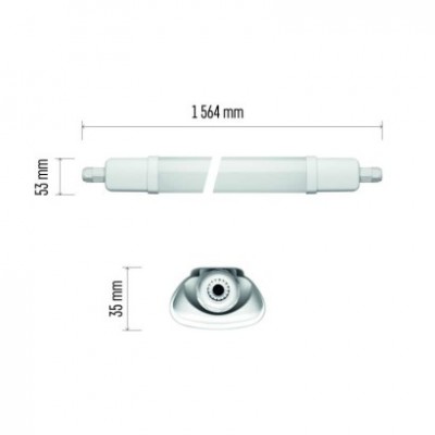 LED prachotěsné svítidlo DUSTY 45W NW, IP65 (1 ks) - foto č. 17