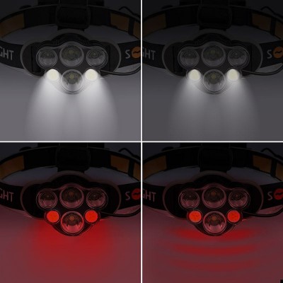 Solight LED čelová nabíjecí svítilna 550, 550lm, Li-Ion - foto č. 8
