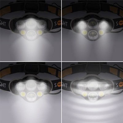 Solight LED čelová nabíjecí svítilna 550, 550lm, Li-Ion - foto č. 9