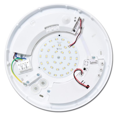 LED sv. vč. nouzáku, bílé, IP44, 18W, HF senz.360 - foto č. 2