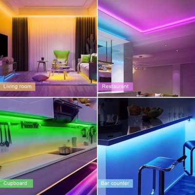 Solight wifi Smart LED světelný pás, RGB, 5m, sada s adaptérem a dálkovým ovladačem - foto č. 6