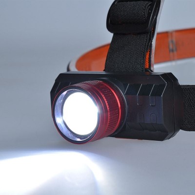 Solight LED čelová nabíjecí svítilna, 3W,150lm, zoom, Li-Ion - foto č. 3