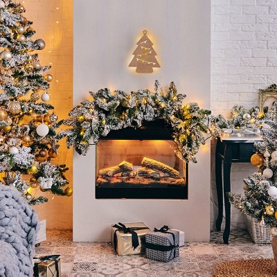 Solight LED nástěnná dekorace vánoční stromek, 24x LED, 2x AA - foto č. 3
